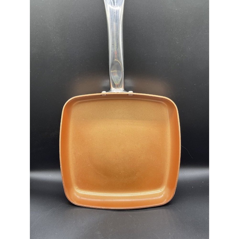 Copper Chef 9.5 Inch Square Frying Pan Skillet with Ceramic Non Stick Coating